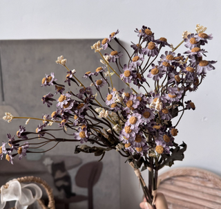 13''T Faux Daisies Floral Bunch, Dried Look Autumn Daisies