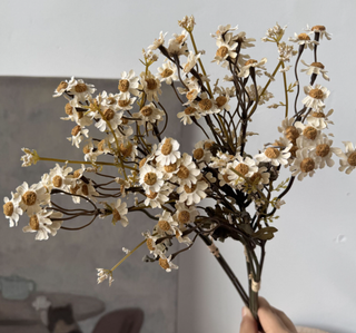 13''T Faux Daisies Floral Bunch, Dried Look Autumn Daisies