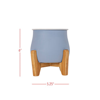Belle Footed Planter Blue