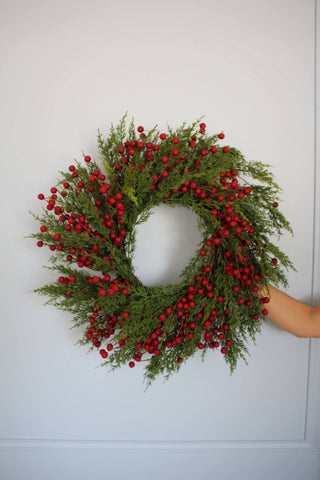 Real-Touch Faux Berry Wreath