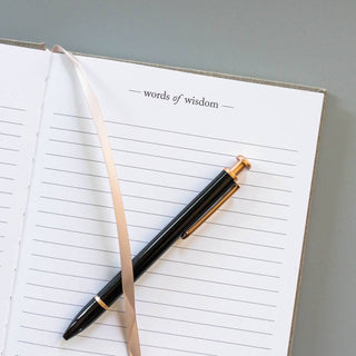 Words of Wisdom Journal for Wedding Guest Book