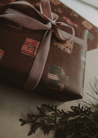 Set Of 3 Pieces Gifts Kraft Wrapping Paper