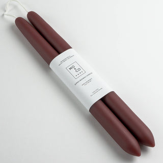 10" - 100% Beeswax Dipped Candles | Burgundy