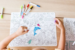 Silicone Reusable Coloring Placemat
