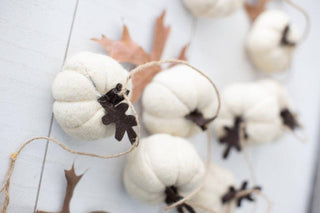 60" felt garland PUMPKIN