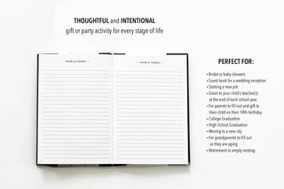 Words of Wisdom Journal for Wedding Guest Book