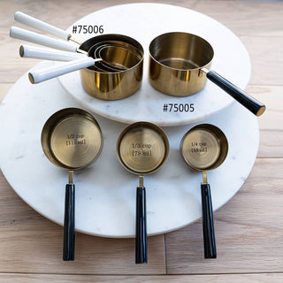 Gold & Black Enamel Handle Measuring Cups /4
