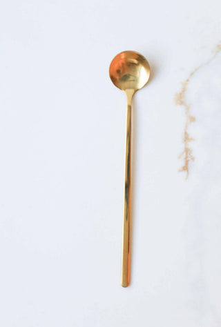 Gold-Plated Stainless Steel Stirring Spoon