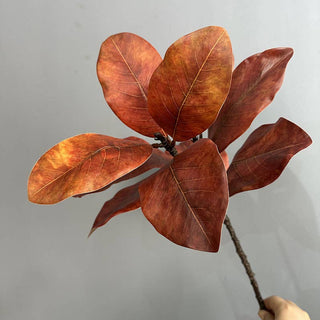 22''T Nature Touch Faux Magnolia Leaf Branch, Indoor/Ourdoor