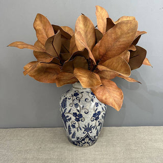 22''T Nature Touch Faux Magnolia Leaf Branch, Indoor/Ourdoor