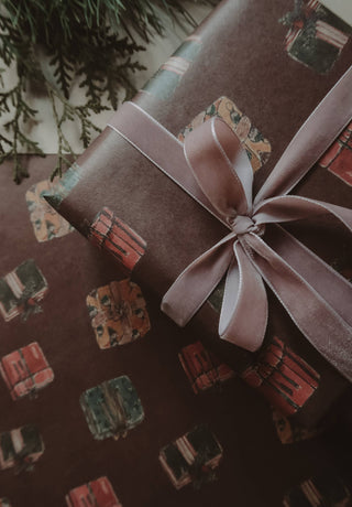Set Of 3 Pieces Gifts Kraft Wrapping Paper