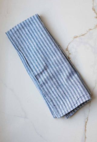 Light Blue Striped Kitchen Towel