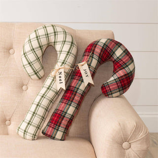 Pillows - Plaid Candy Canes