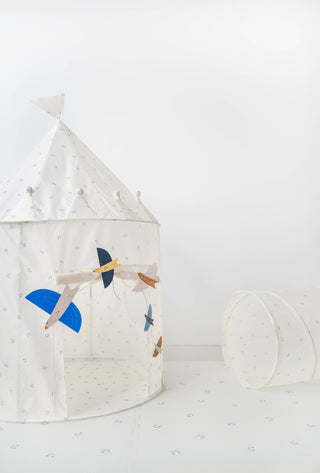 Kids Play Tent Castle with Recycled Fabric - Prints