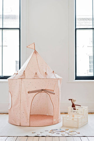 Kids Play Tent Castle with Recycled Fabric - Prints