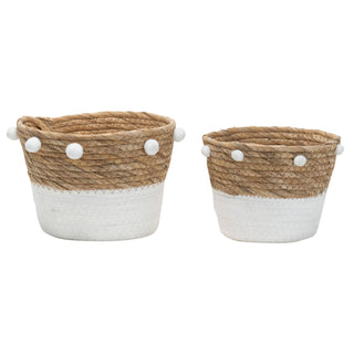 Set of 2 Copal Natural Baskets