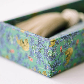 Ivory and Gold Heirloom Scissors with Case -  Dusk Blue