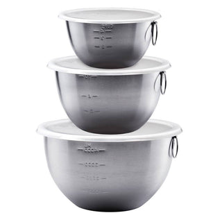 TOVOLO® S/S Mixing Bowl Set With Lids, Set of 3