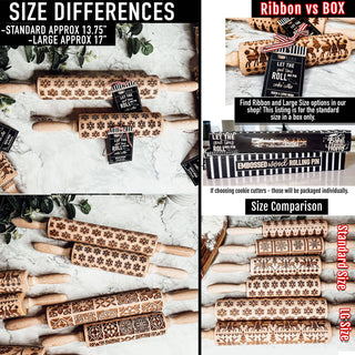 Wood Rolling Pins for Cookies & Baking Gift, Holiday Kitchen