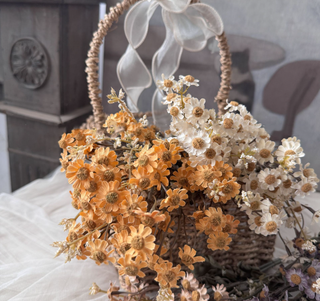 13''T Faux Daisies Floral Bunch, Dried Look Autumn Daisies