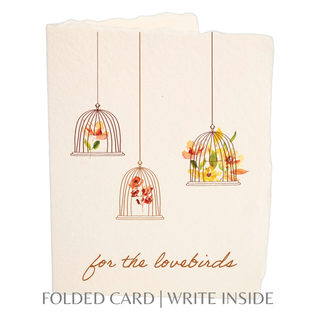 For the Lovebirds | Eco-Friendly Wedding Greeting Card