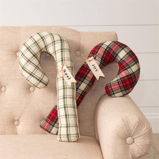Pillows - Plaid Candy Canes