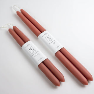 10" - 100% Beeswax Dipped Candles | Terra Cotta