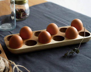 Wooden Egg Storage Tray