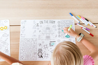 Silicone Reusable Coloring Placemat