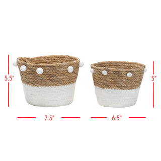 Set of 2 Copal Natural Baskets