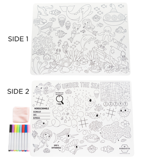 Silicone Reusable Coloring Placemat