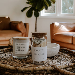 Medium Hearth Matches, White Tip