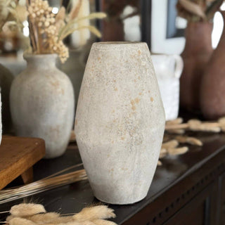 CA-5284 - Large Rustic White Vase