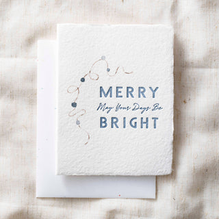 Merry + Bright | Christmas Holiday Greeting Card