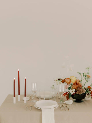 10" - 100% Beeswax Dipped Candles | Burgundy