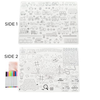Silicone Reusable Coloring Placemat