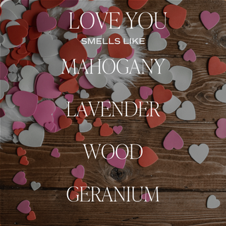 Love You Soy Candle (Gold Foil)
