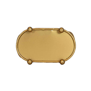 Faye Boho Rounded Brass Mini Planter With Ball Feet Metal