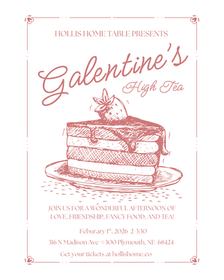 Hollis Home Table Galentine's High Tea