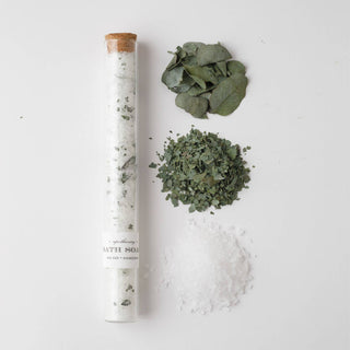 Sea Salt + Eucalyptus : Bath Soak Tube ( bath salts )