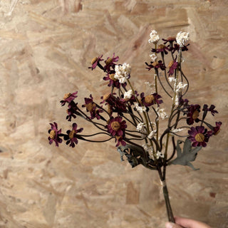 13''T Faux Daisies Floral Bunch, Dried Look Autumn Daisies