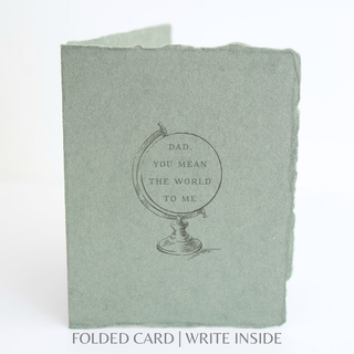Dad you mean the world to me | Father's Day Card