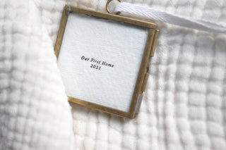Our First Home 2025, Mini Frame Christmas Ornament