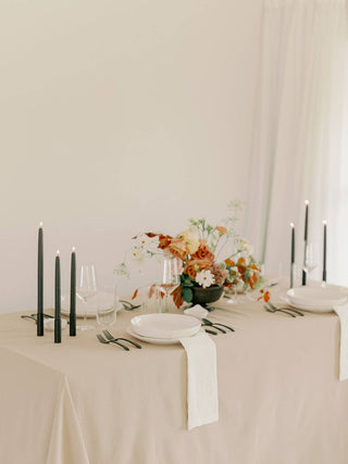 10" - 100% Beeswax Dipped Candles | Charcoal