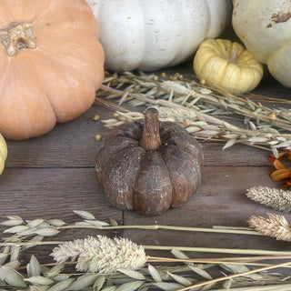 CA-5231 - Wide Wood Carved Fall Pumpkin