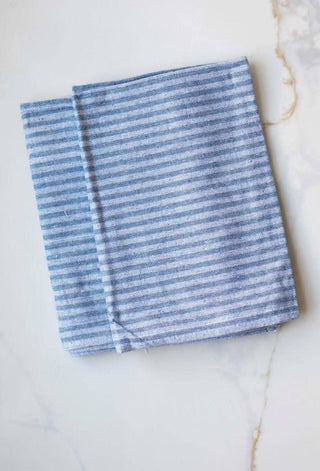Light Blue Striped Kitchen Towel