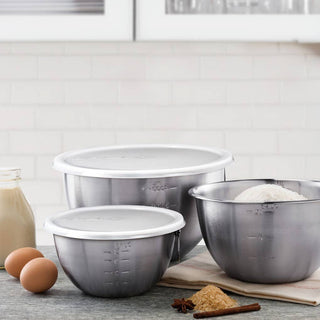TOVOLO® S/S Mixing Bowl Set With Lids, Set of 3