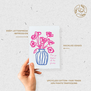 Mom You Deserve All The Flowers | Mother's Day Greeting Card