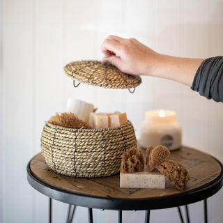 Lina Natural Woven Canister