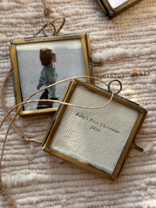 Baby's First Christmas 2025, Mini Frame Christmas Ornament